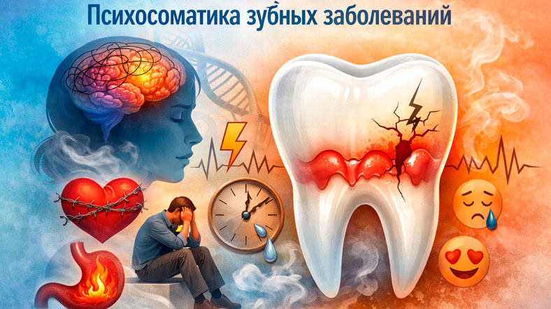 Психосоматика зубных заболеваний — причины и связь…
