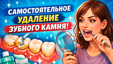 Самостоятельное удаление зубного камня: мифы, риски…